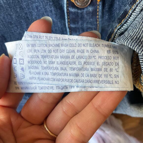 FOREVER 21 Women Denim Overall Front Buttons Bib Above Knee Skirt size M, Blue - Picture 9 of 11